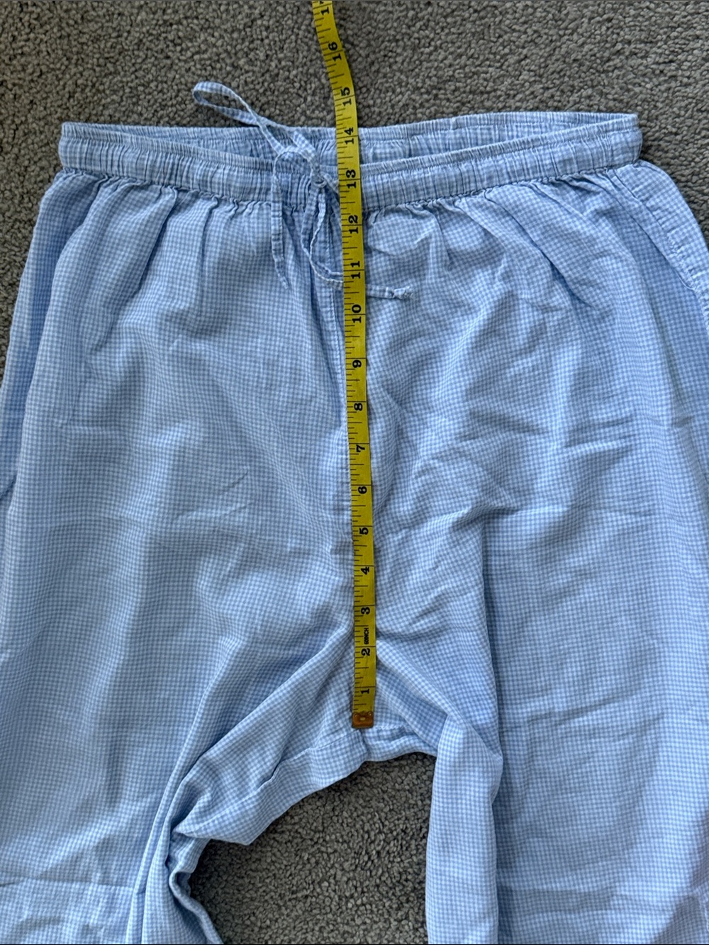 Victoria's Secret Light Blue Gingham Pajama Pants! - Picture 7 of 12
